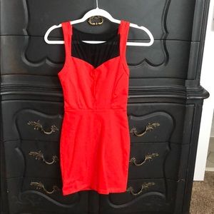 Red Bodycon Bebe dress